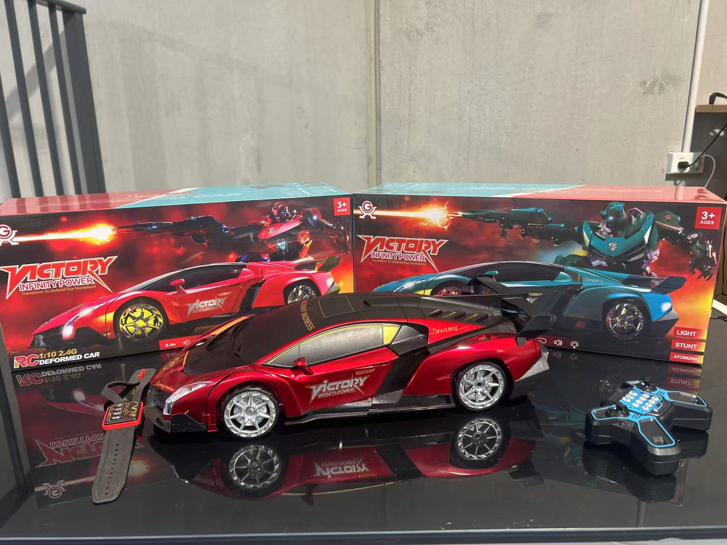 1:10 Scale Gesture-Sensing Transforming RC Robot – Dual Mode Warrior & Car