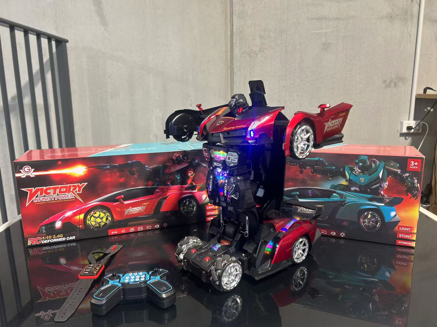 1:10 Scale Gesture-Sensing Transforming RC Robot – Dual Mode Warrior & Car