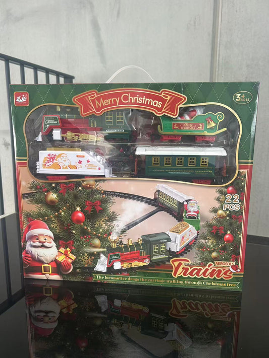 Christmas Tree Top Train Type A – Steam Locomotive with Rotating Tree-Top Track