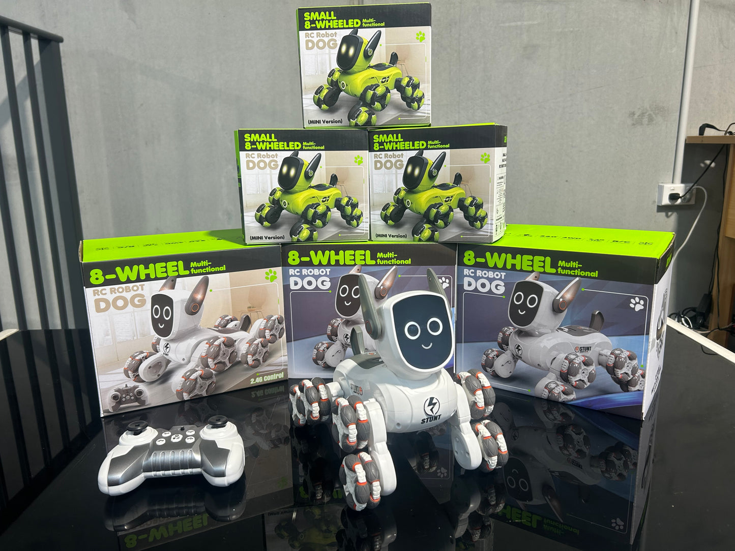 8-Wheeled RC Robot Dog – Small Size, Big Personality!