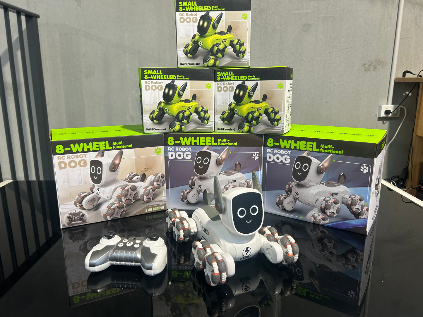 8-Wheeled RC Robot Dog – Large Size & Powerful Playmate