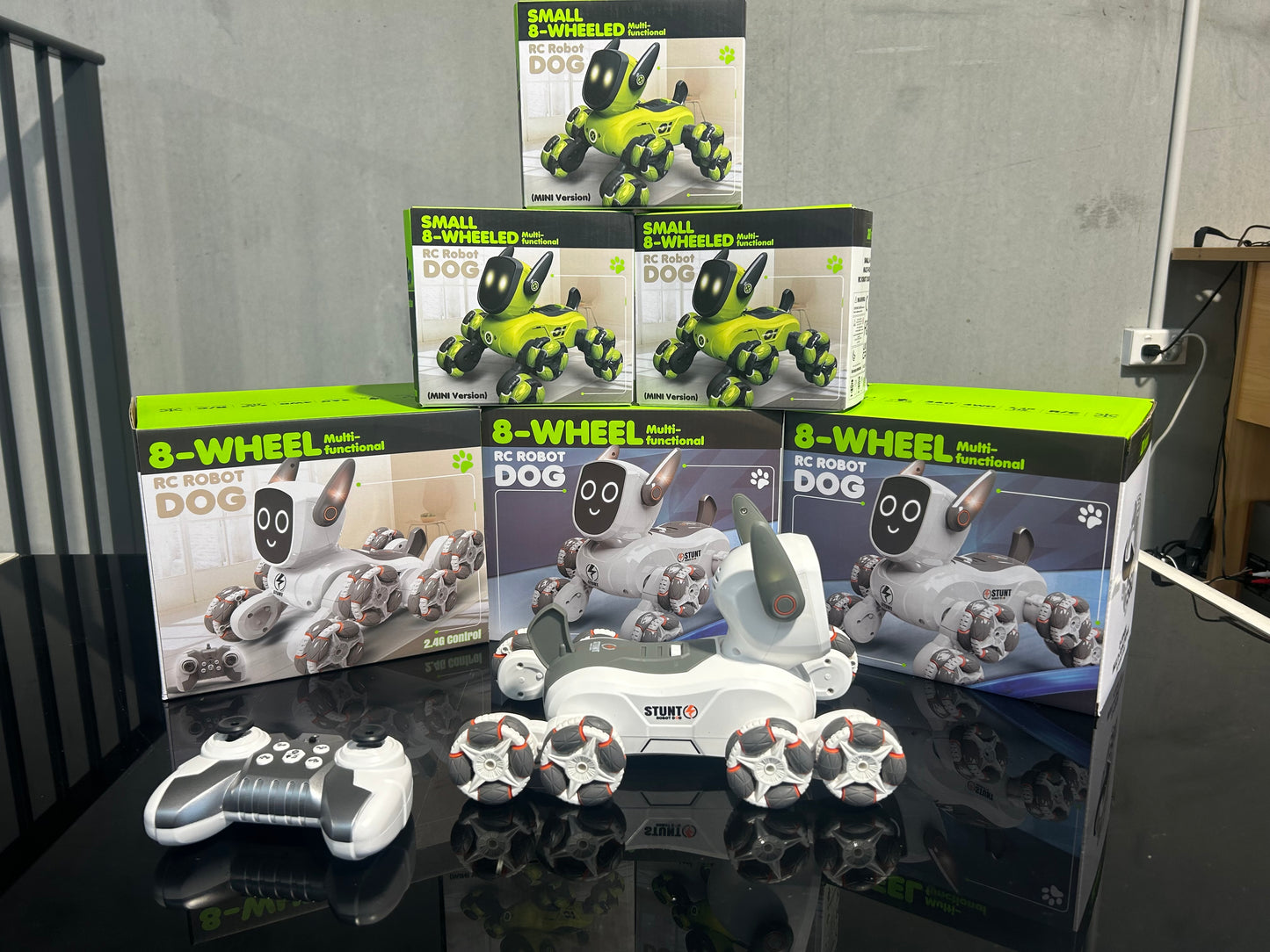 8-Wheeled RC Robot Dog – Small Size, Big Personality!